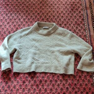 Everlane Mint Green Wool, Cotton, And Alpaca Sweater